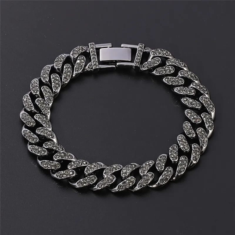 Bling Cuban Link Bracelet – Iced Out 13mm for Men & Women