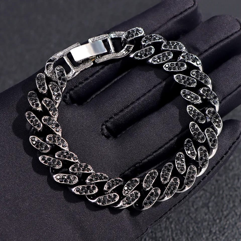 Bling Cuban Link Bracelet – Iced Out 13mm for Men & Women