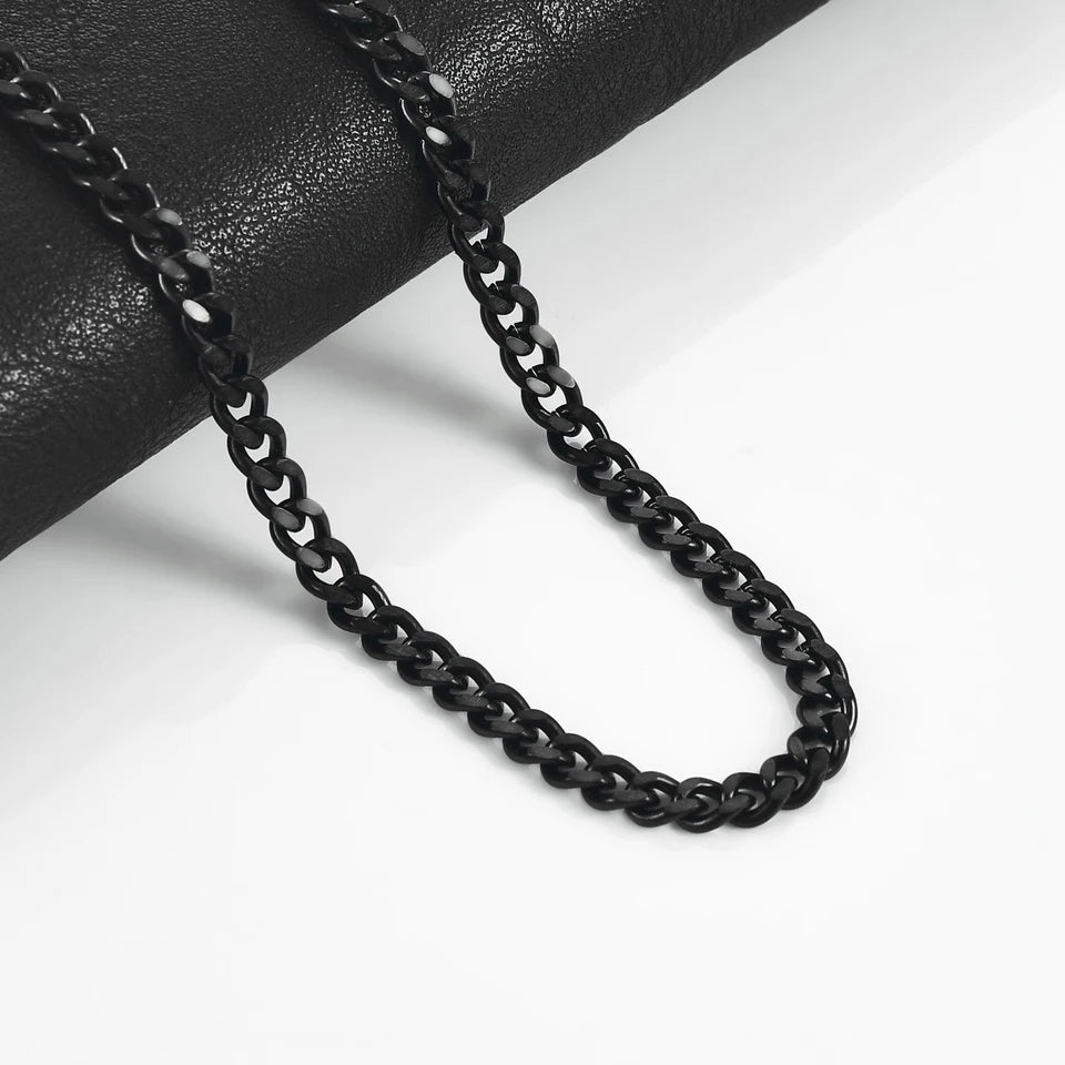 Miami Cuban Curb Chain Necklace For Boys