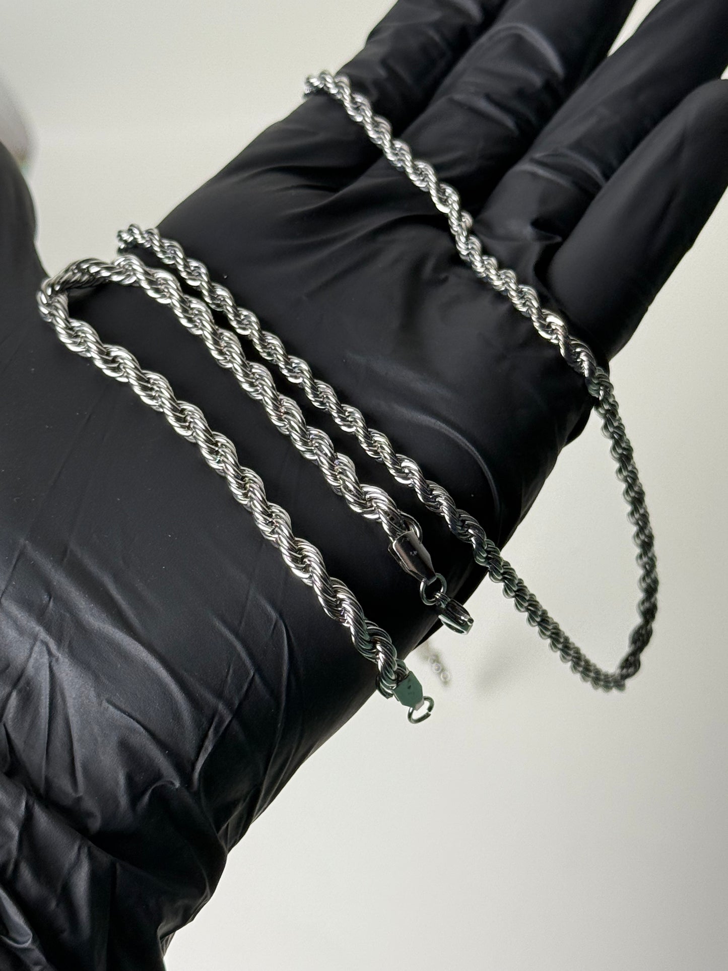 Premium Stainless Steel Rope Chain With Free Rope Bracelet – Men & Women
